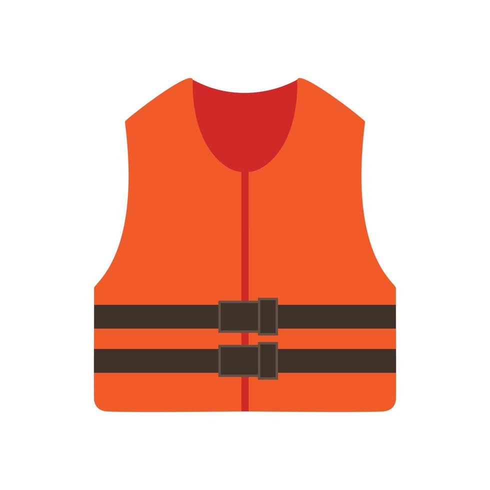 reddingsvest egale kleur pictogram vector