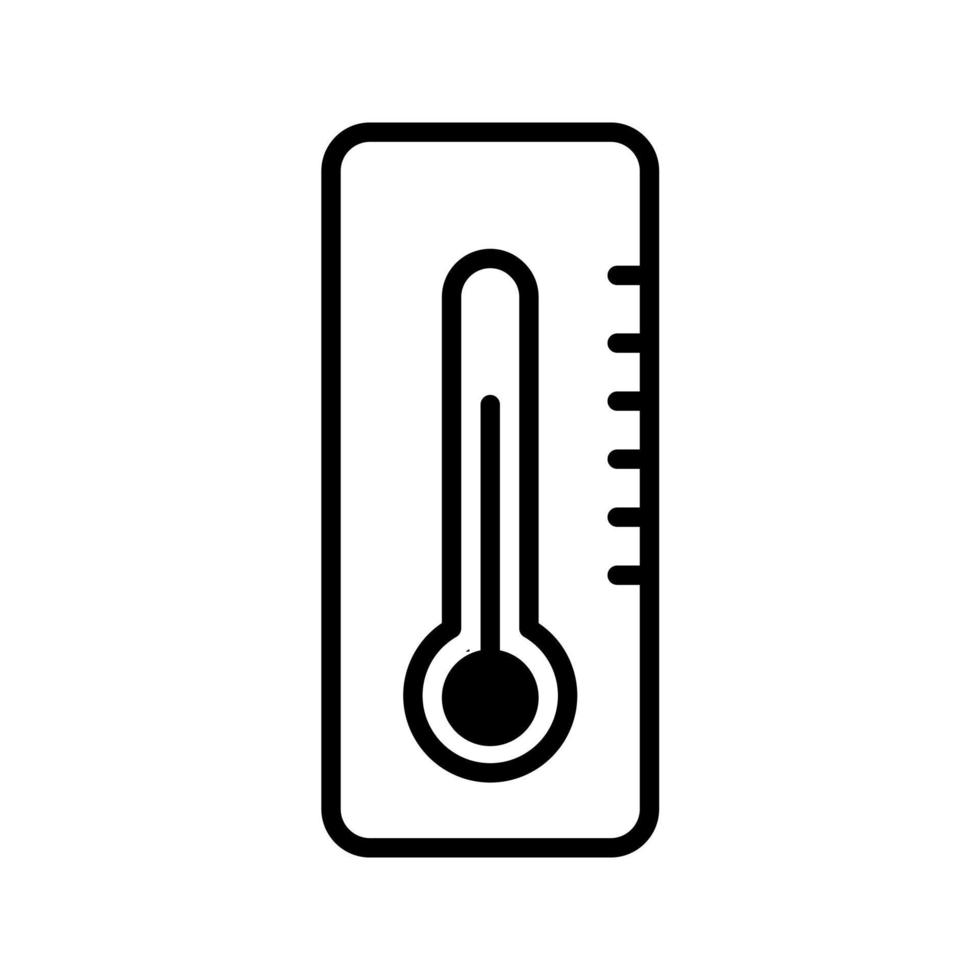 thermometer, temperatuur pictogram vector