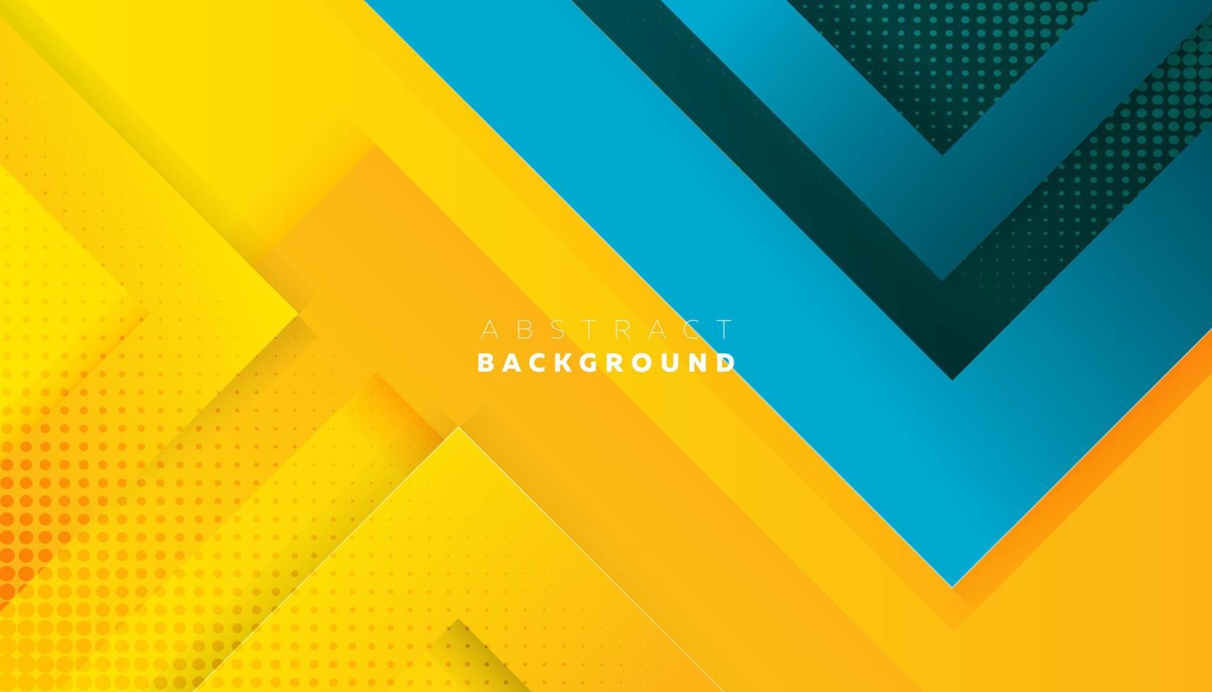 abstracte achtergrond modern ontwerp met gradiënt blauwe en gele kleur achtergrond patroon pijl stijl vector