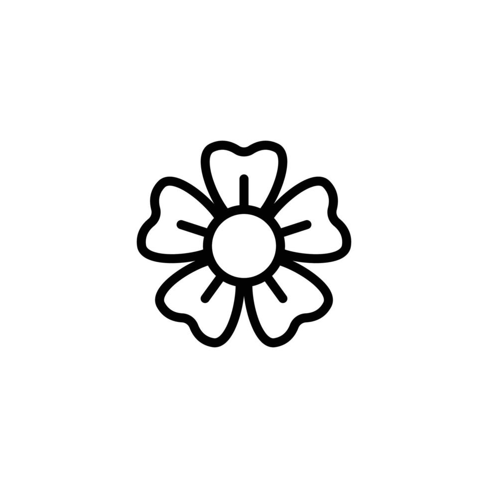 bloem pictogram ontwerpsjabloon vector