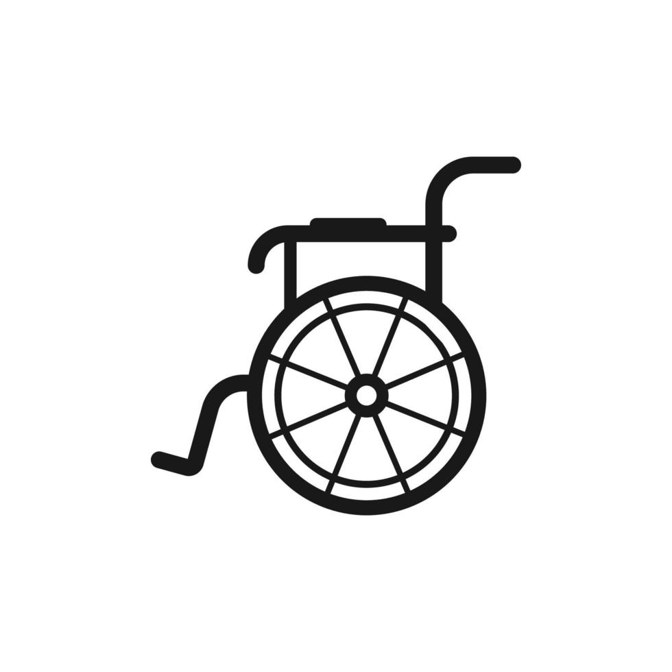 rolstoel logo pictogram ontwerp vector