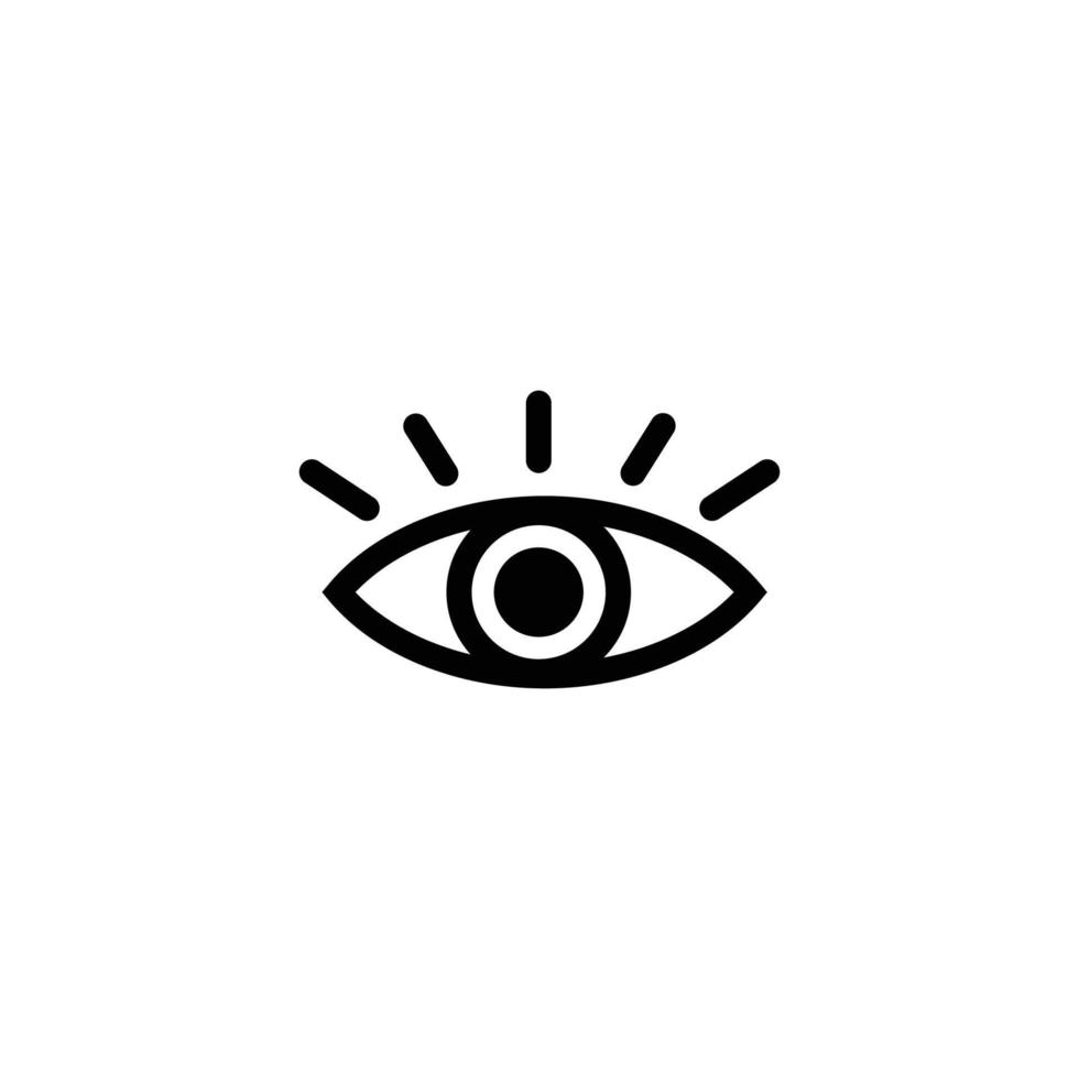 oog pictogram ontwerpsjabloon vector