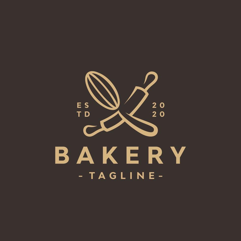 bakkerij logo ontwerpsjabloon. vector