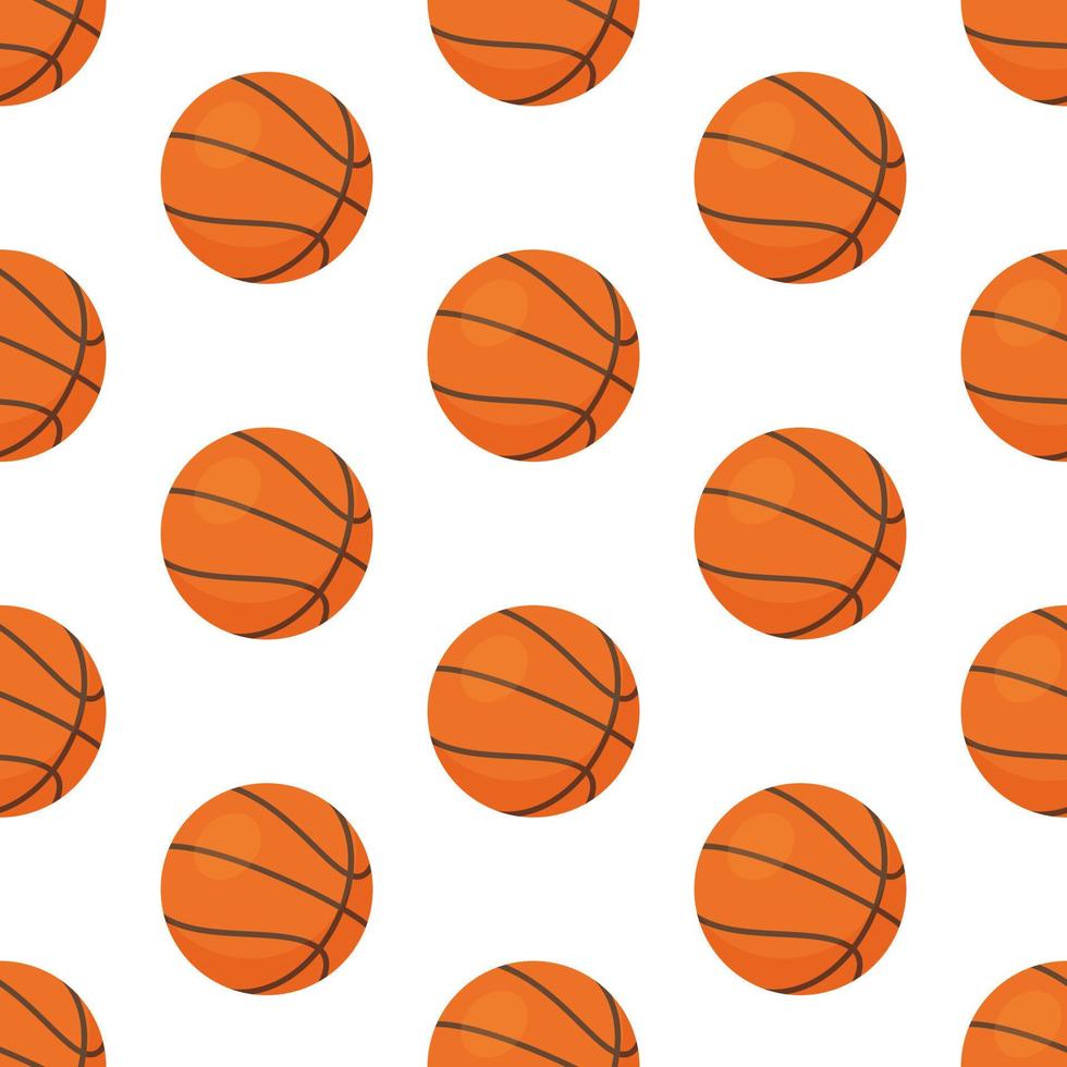 vectorillustratie van basketbal patroon. vector