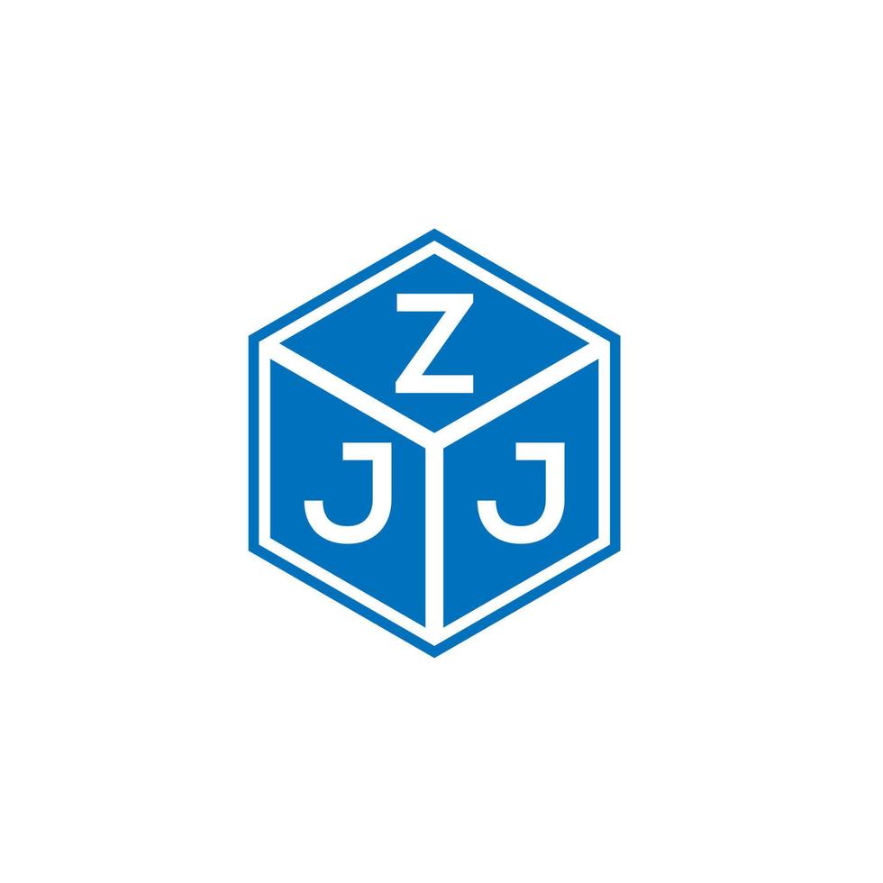 zjj brief logo ontwerp op witte achtergrond. zjj creatieve initialen brief logo concept. zjj brief ontwerp. vector