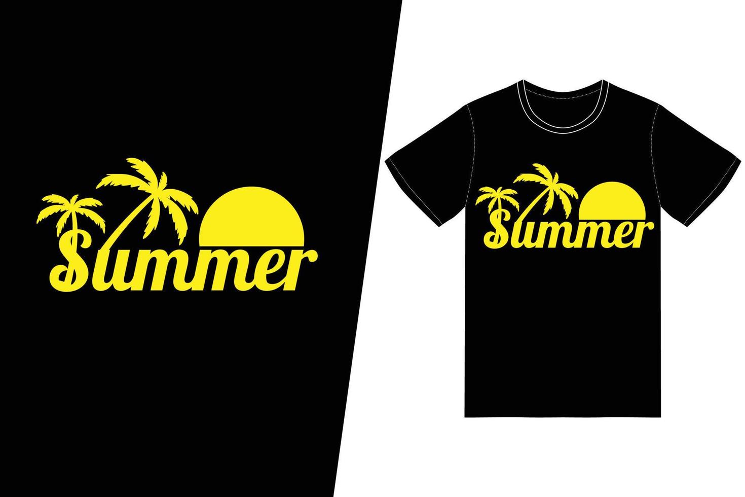 zomer t-shirt ontwerp. zomer t-shirt ontwerp vector. voor t-shirt print en ander gebruik. vector