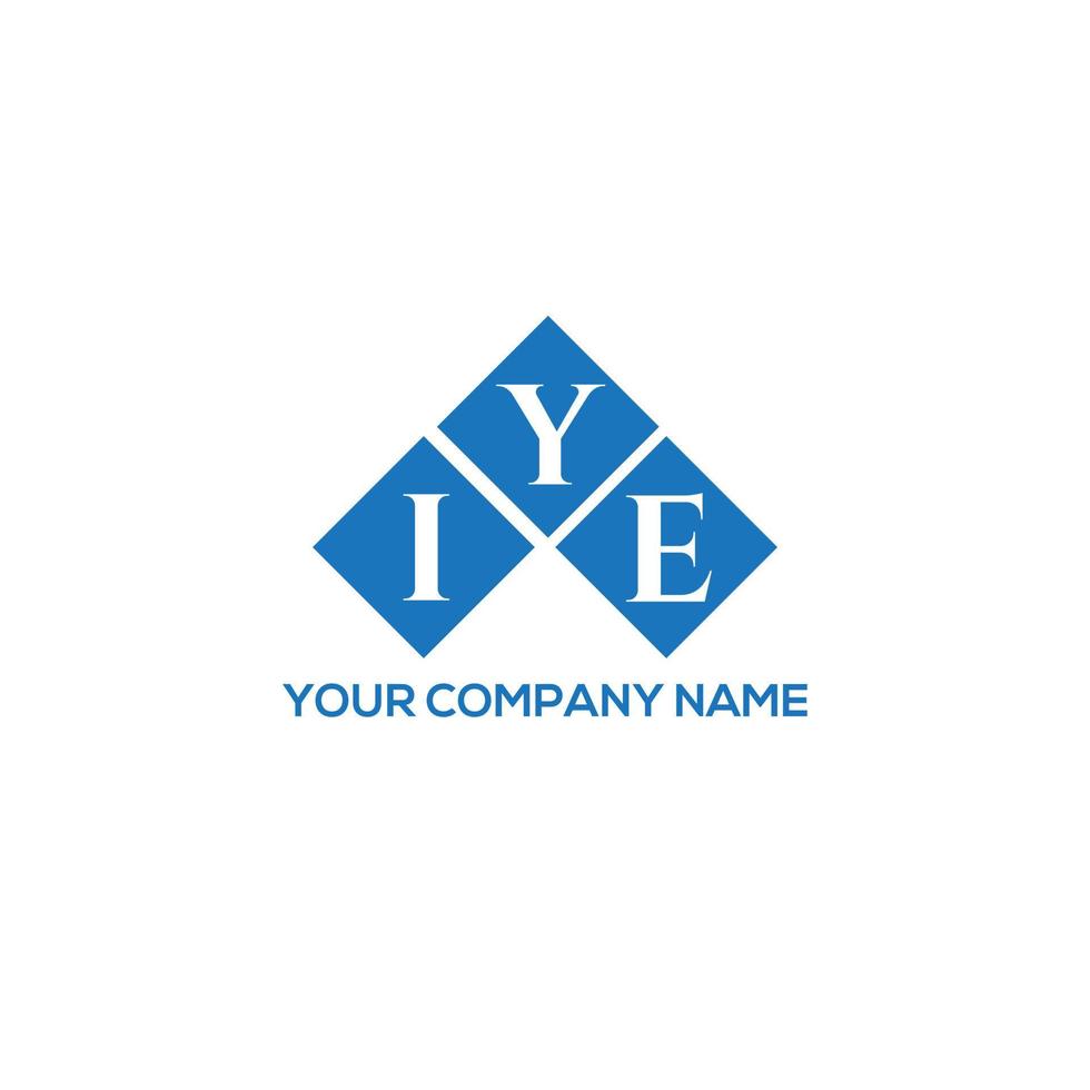 iye brief logo ontwerp op witte achtergrond. iye creatieve initialen brief logo concept. iye brief ontwerp. vector