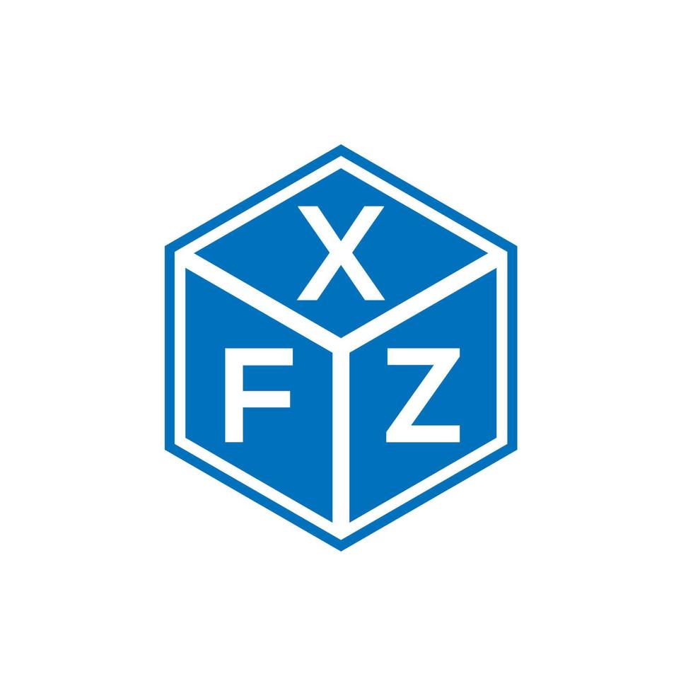 xfz brief logo ontwerp op witte achtergrond. xfz creatieve initialen brief logo concept. xfz brief ontwerp. vector