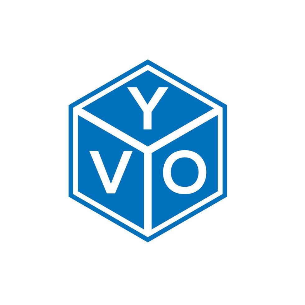 yvo brief logo ontwerp op witte achtergrond. yvo creatieve initialen brief logo concept. yvo-briefontwerp. vector