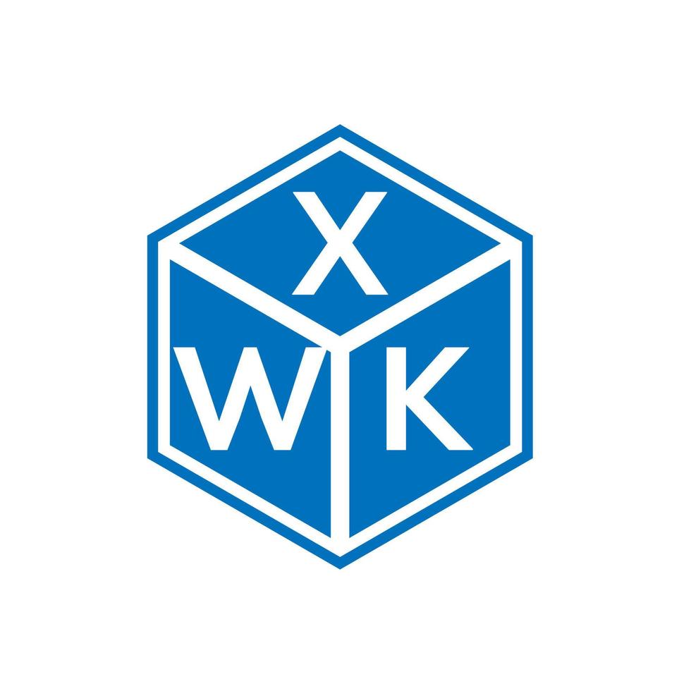 xwk brief logo ontwerp op witte achtergrond. xwk creatieve initialen brief logo concept. xwk brief ontwerp. vector