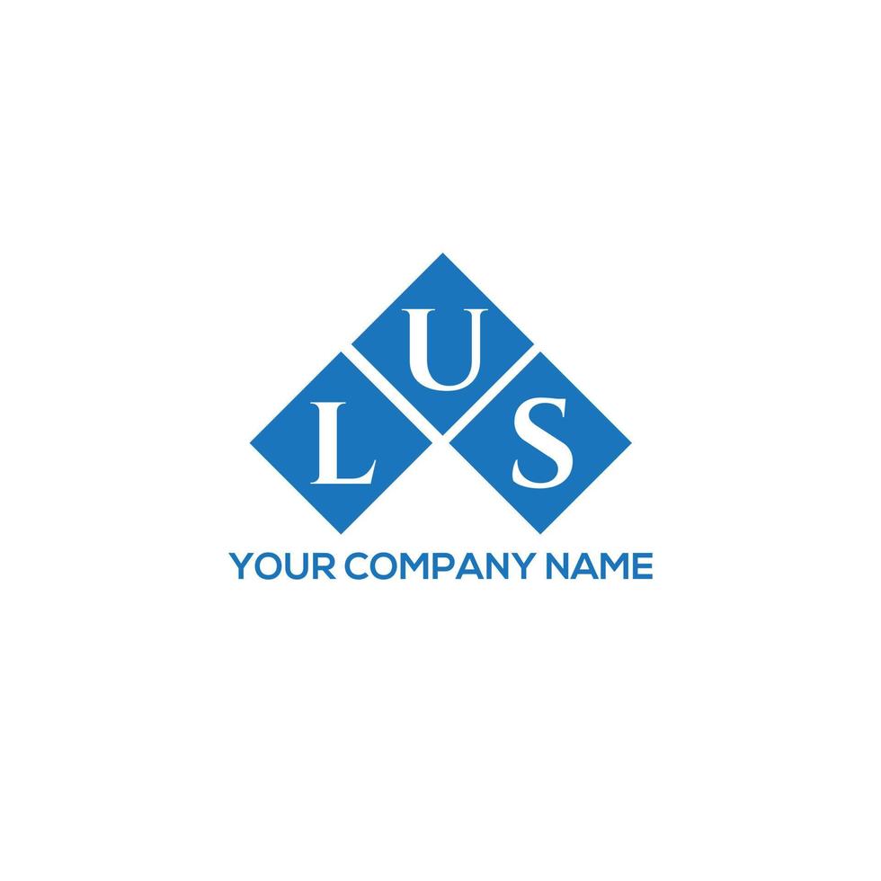 lus brief logo ontwerp op witte achtergrond. lus creatieve initialen brief logo concept. lus brief ontwerp. vector