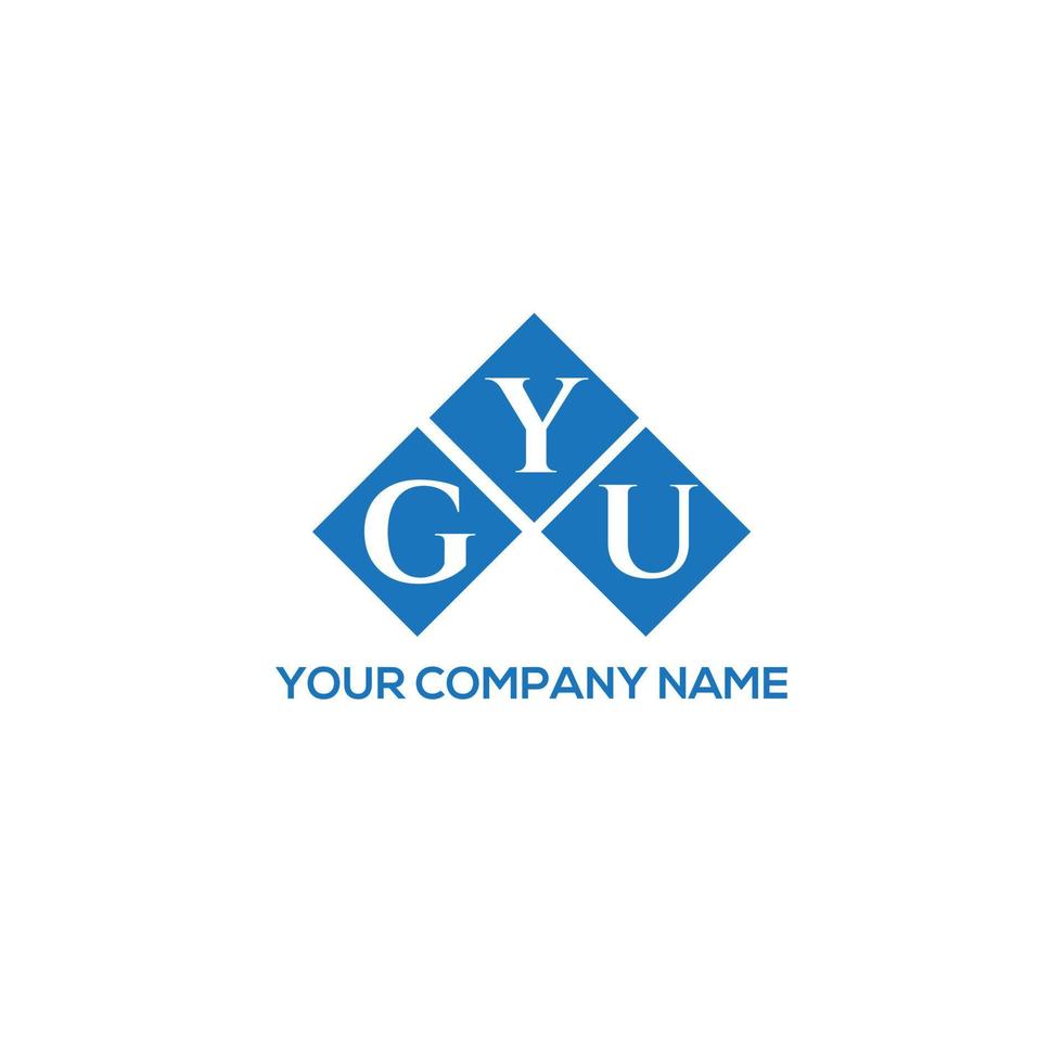 gyu brief logo ontwerp op witte achtergrond. gyu creatieve initialen brief logo concept. gyu-briefontwerp. vector