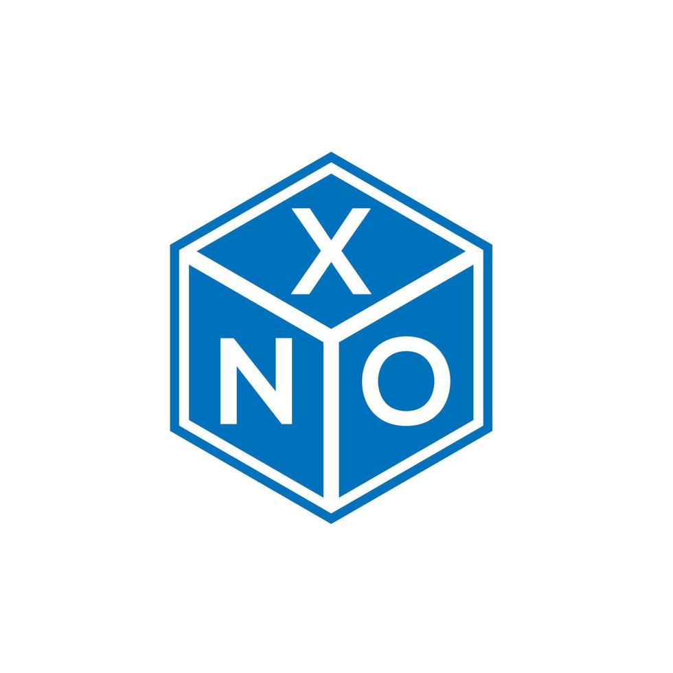 xno brief logo ontwerp op witte achtergrond. xno creatieve initialen brief logo concept. xno letterontwerp. vector