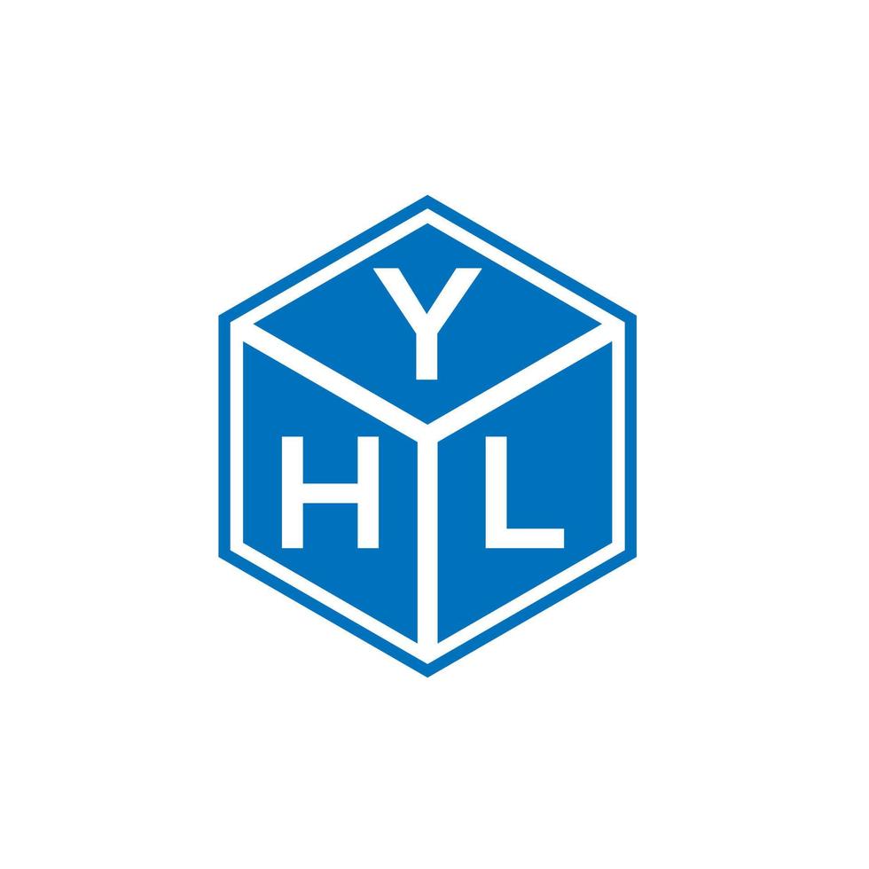 YH brief logo ontwerp op witte achtergrond. yhl creatieve initialen brief logo concept. yhl brief ontwerp. vector