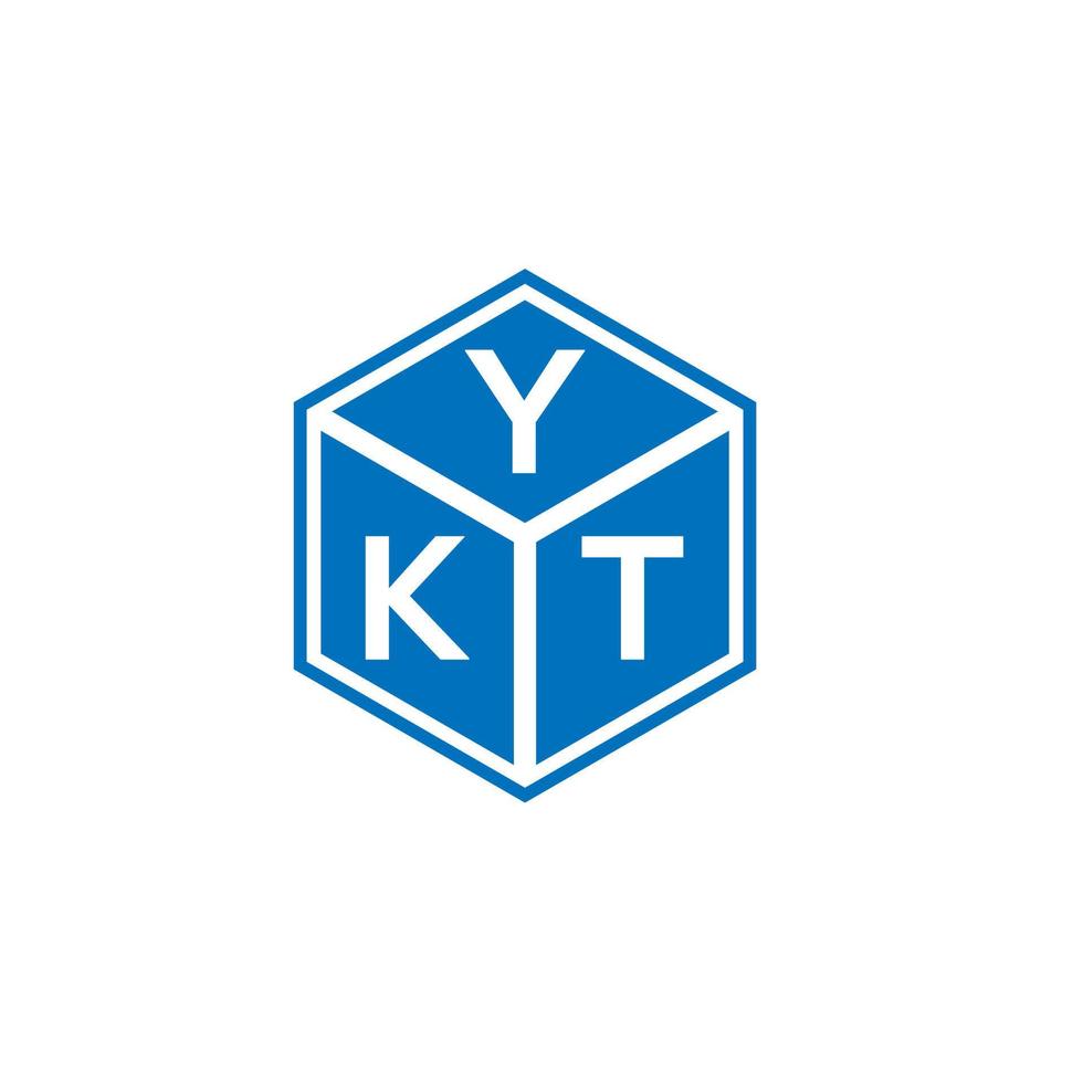 YKT letter logo ontwerp op witte achtergrond. ykt creatieve initialen brief logo concept. ykt-briefontwerp. vector