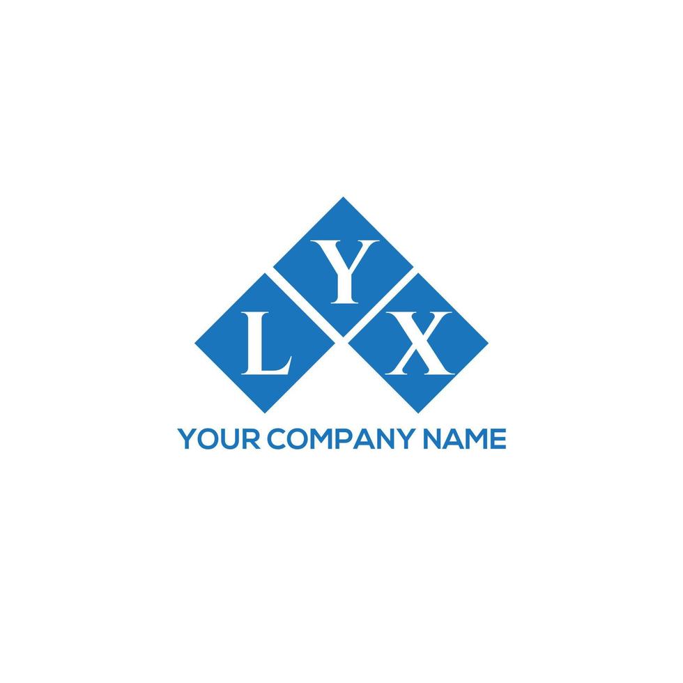 lyx brief logo ontwerp op witte achtergrond. lyx creatieve initialen brief logo concept. lyx brief ontwerp. vector