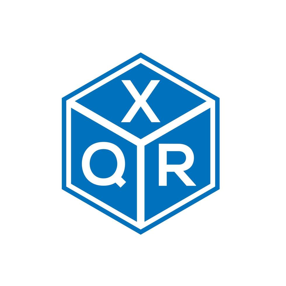 xqr brief logo ontwerp op witte achtergrond. xqr creatieve initialen brief logo concept. xqr brief ontwerp. vector