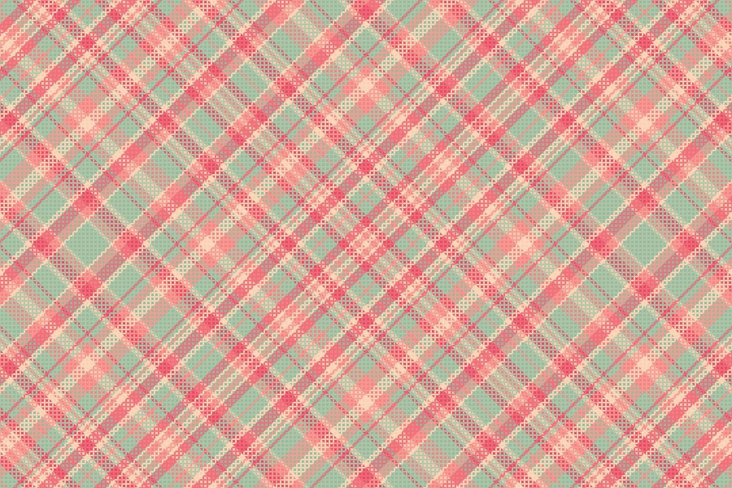 tartan geruit patroon met textuur en natuurkleur. vector