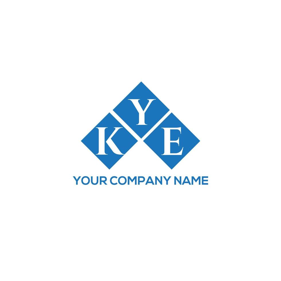 kye brief logo ontwerp op witte achtergrond. kye creatieve initialen brief logo concept. kye-briefontwerp. vector