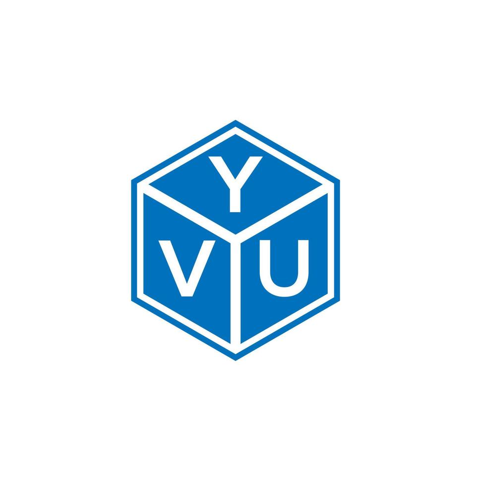 yvu brief logo ontwerp op witte achtergrond. yvu creatieve initialen brief logo concept. yvu-briefontwerp. vector