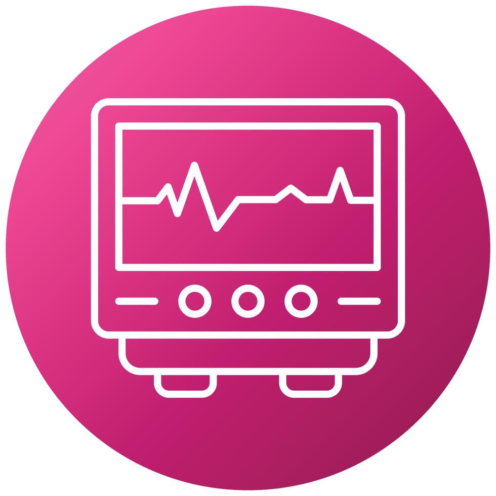 cardiogram-pictogramstijl vector