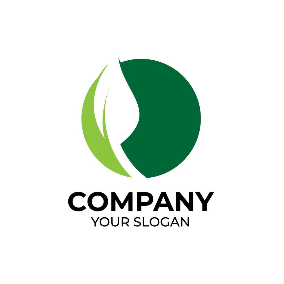 groen blad logo ontwerp vector