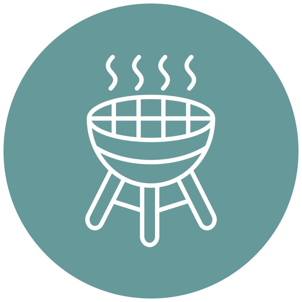 barbecue pictogramstijl vector