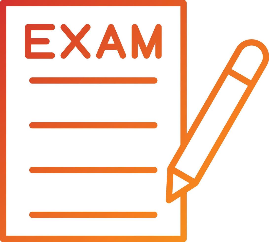 examen pictogramstijl vector