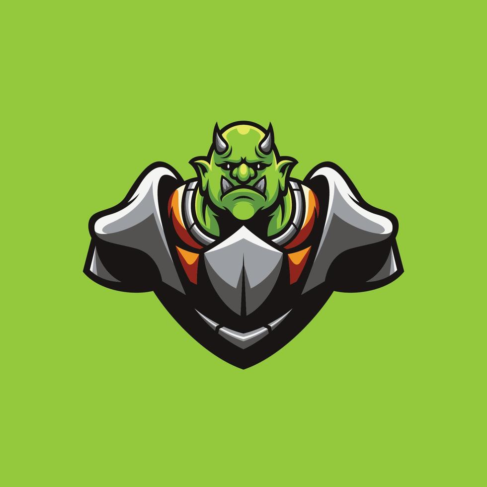 ogre mascotte ontwerp vector