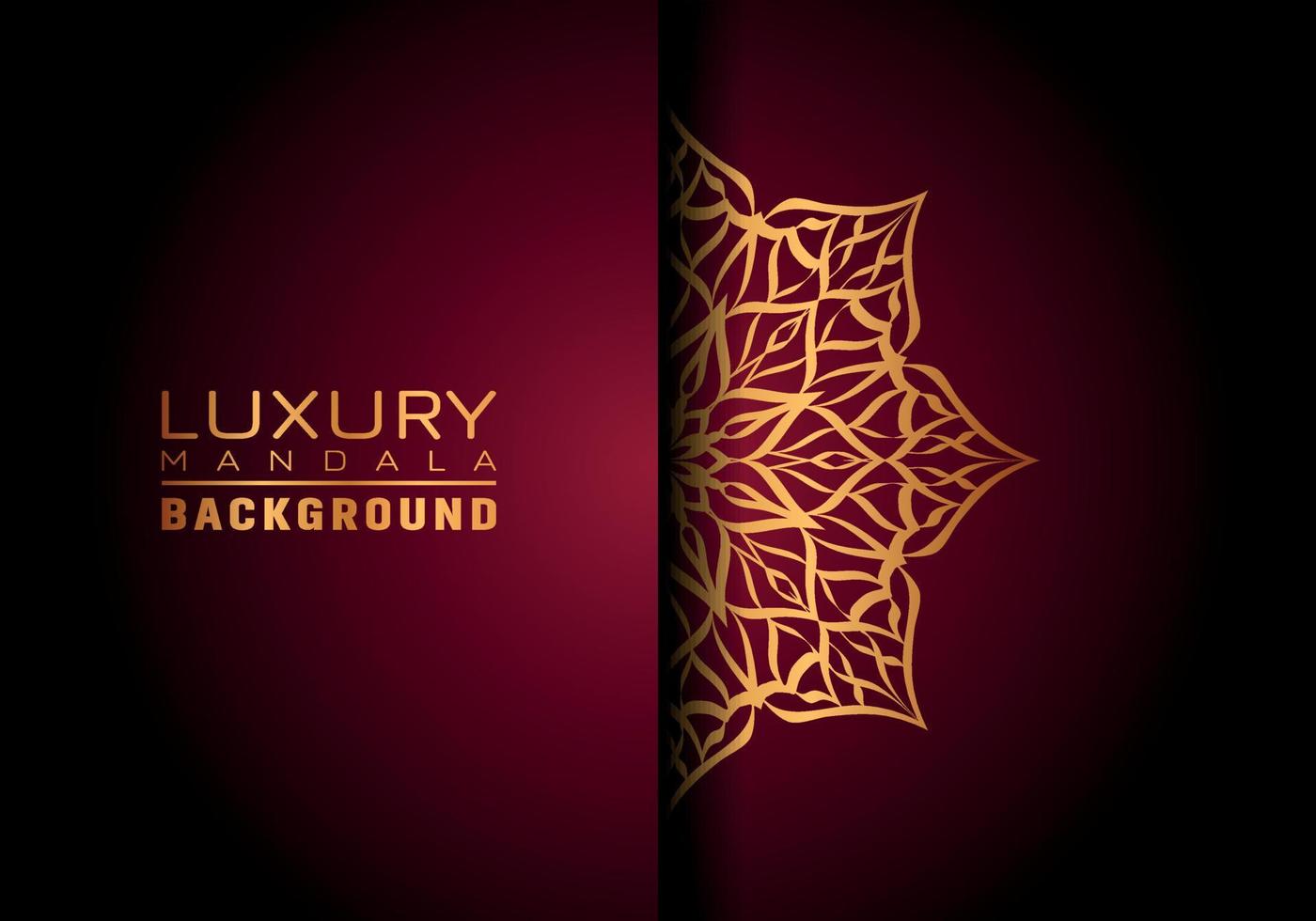 luxe sier mandala logo achtergrond, arabesk stijl. vector