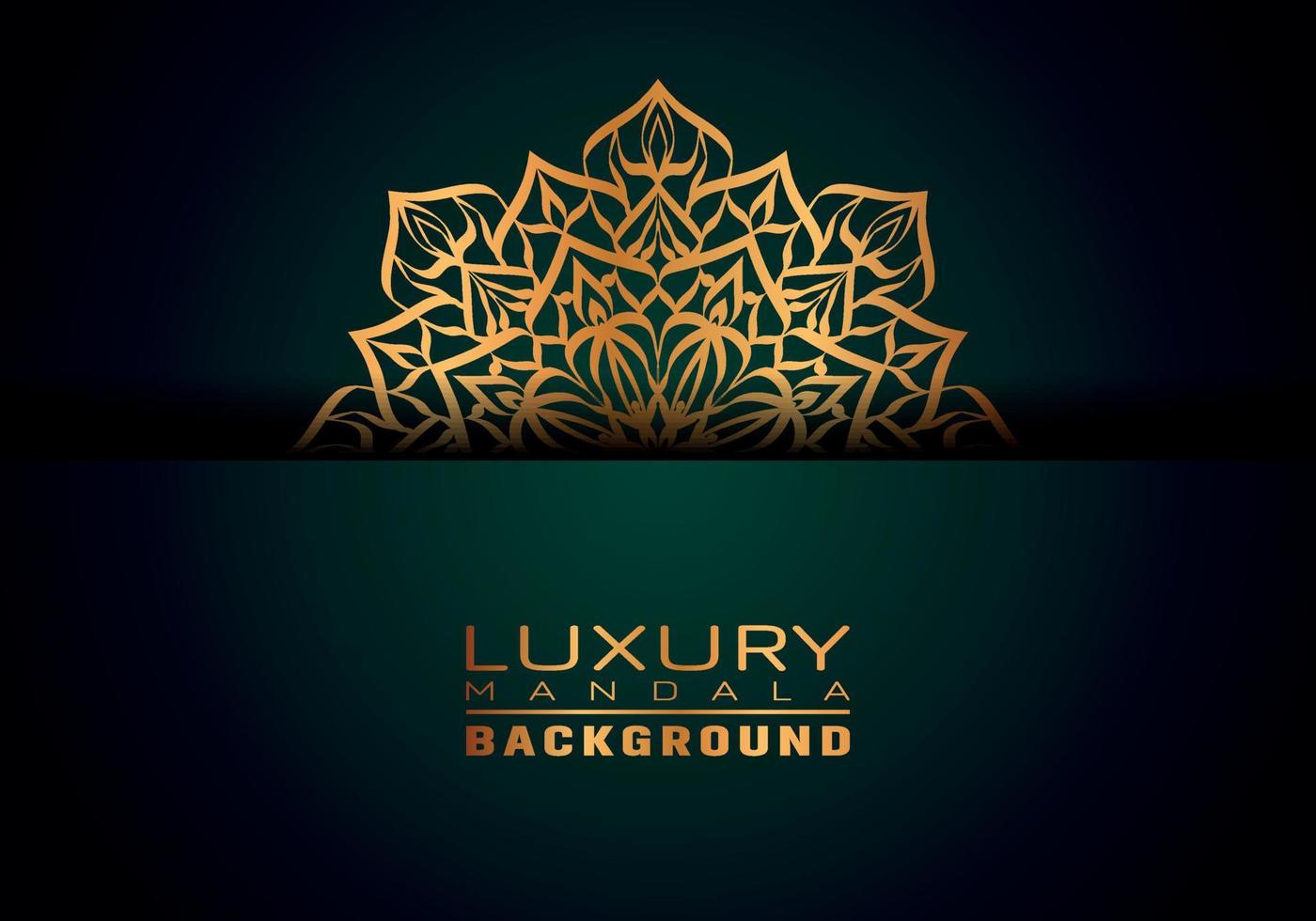 luxe sier mandala logo achtergrond, arabesk stijl. vector