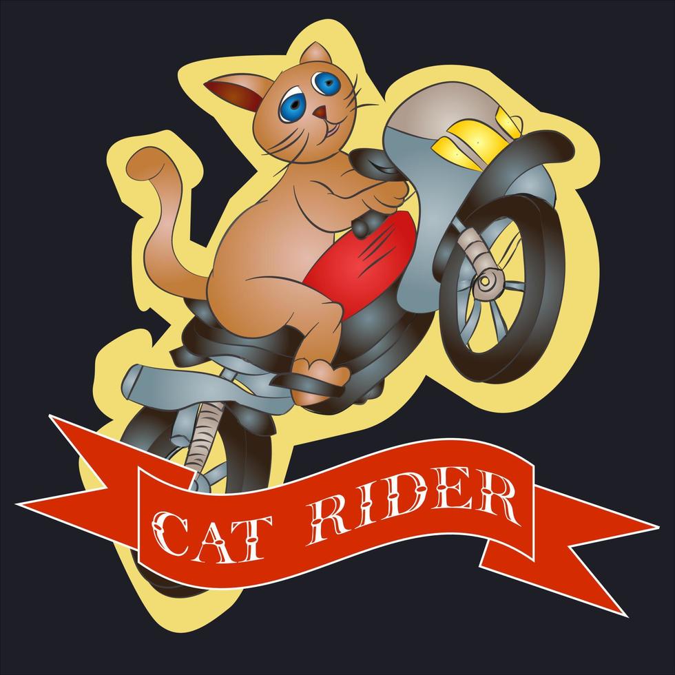 kat rijder badge vector