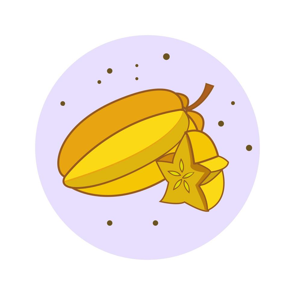 basis rgb star fruit conceptueel ontwerp ilustration vector