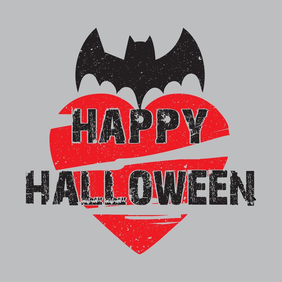 hou van happy halloween vector t-shirt ontwerpbestand