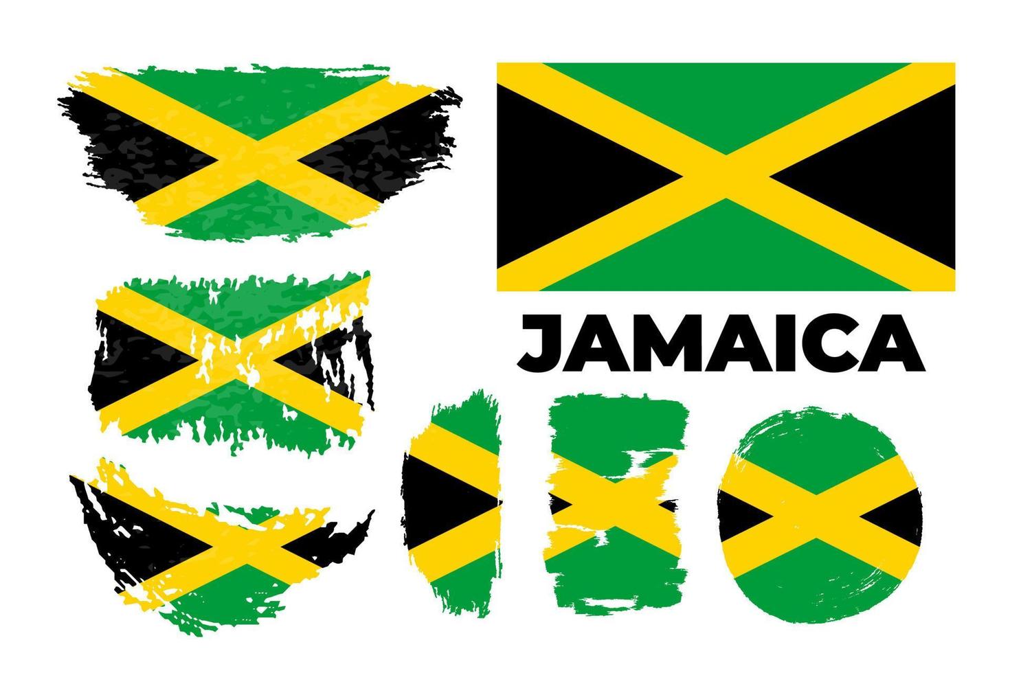 patriottische achtergrond. nationale vlag van jamaica vector