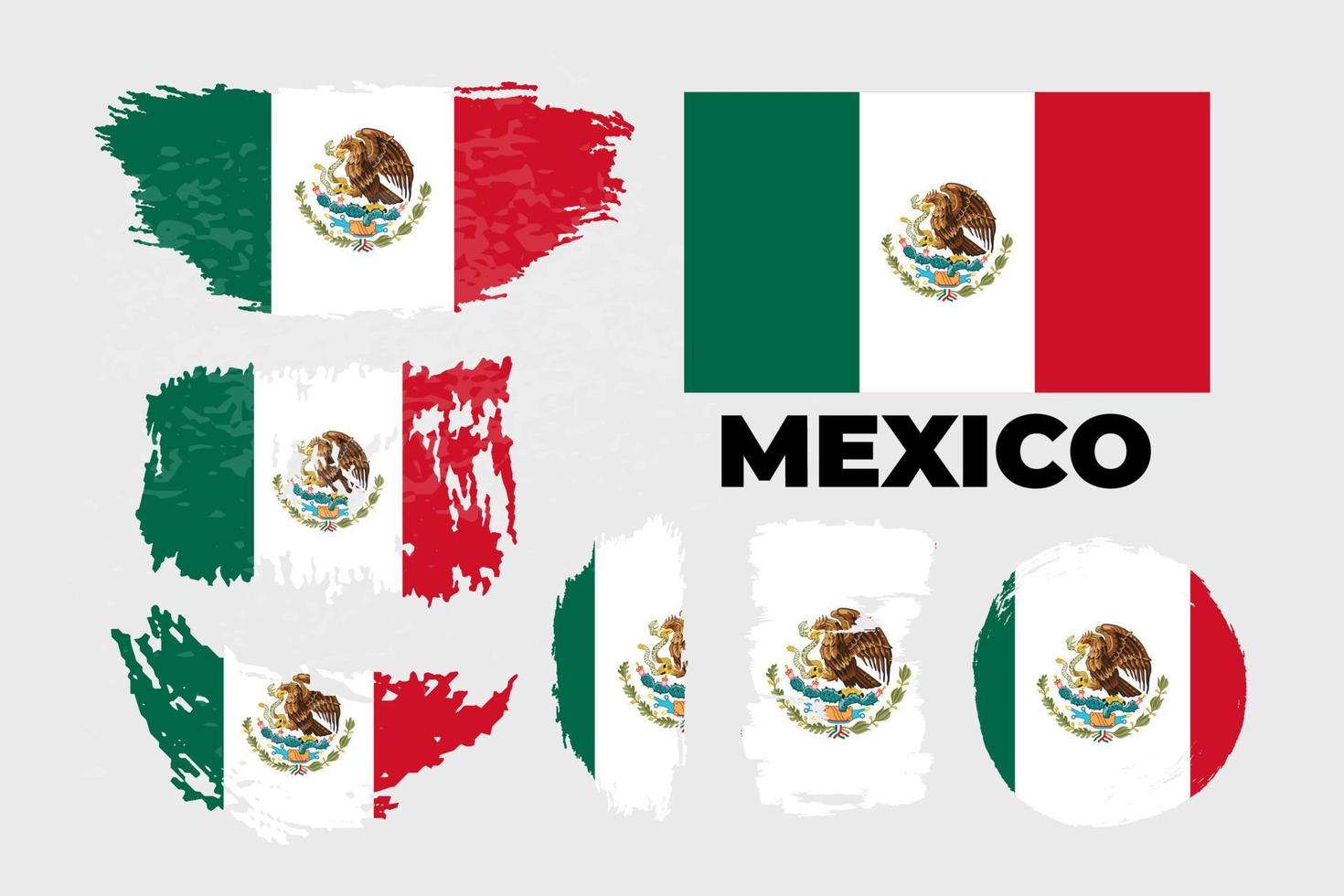 vlag van mexico, verenigde mexicaanse staten. sjabloon voor prijsontwerp, een officieel document met de vlag van mexico. heldere, kleurrijke vectorillustratie. vector illustratie