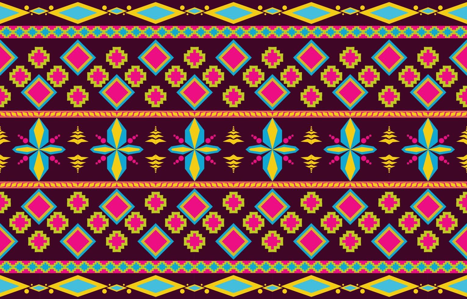 geometrische Oosterse tribal etnische patroon traditionele achtergrondontwerp voor tapijt, behang, kleding, verpakking, batik, stof, vector illustratie borduurstijl.