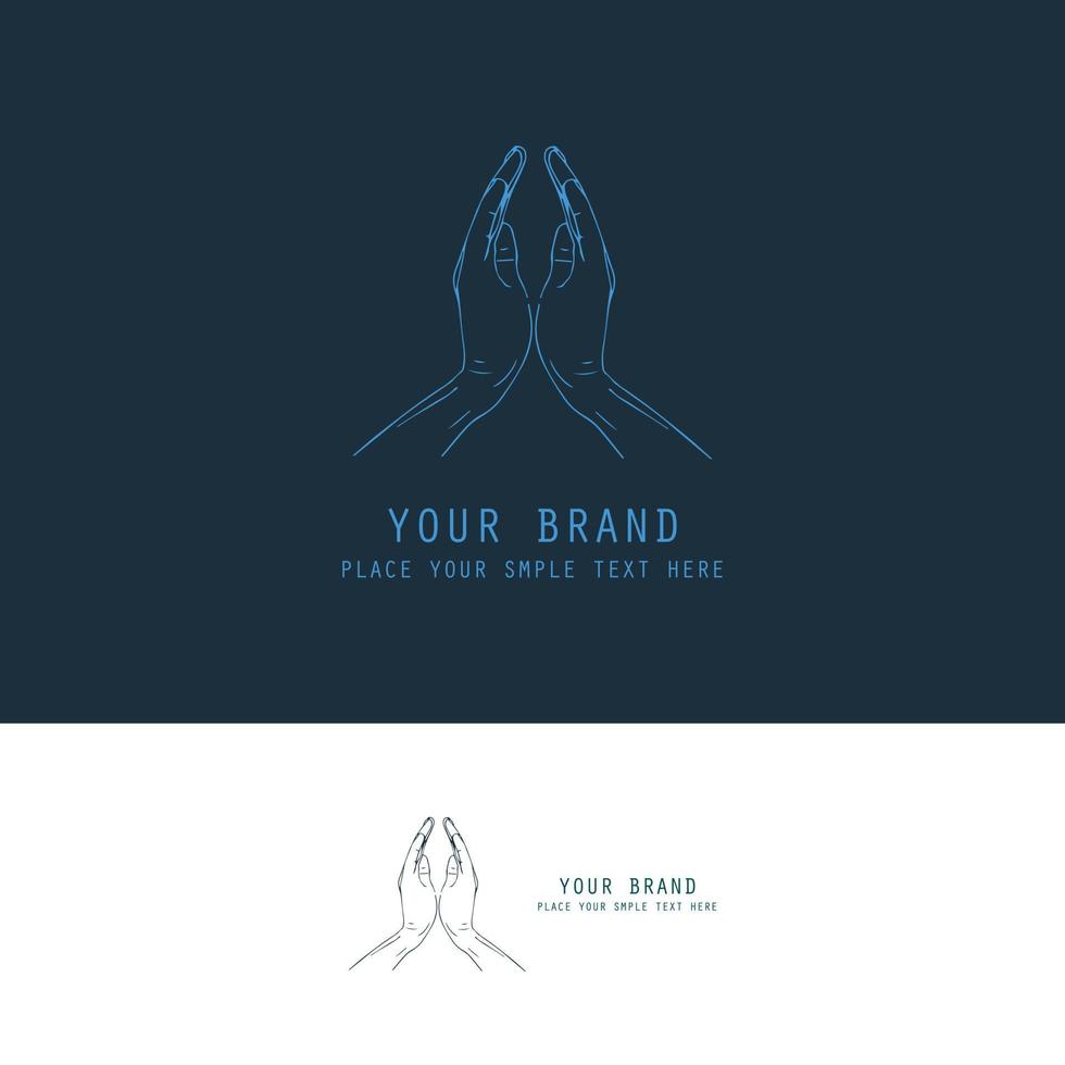 hand logo design.eps vector