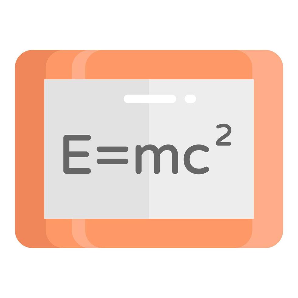 schrijf bord vector plat pictogram, school en onderwijs pictogram