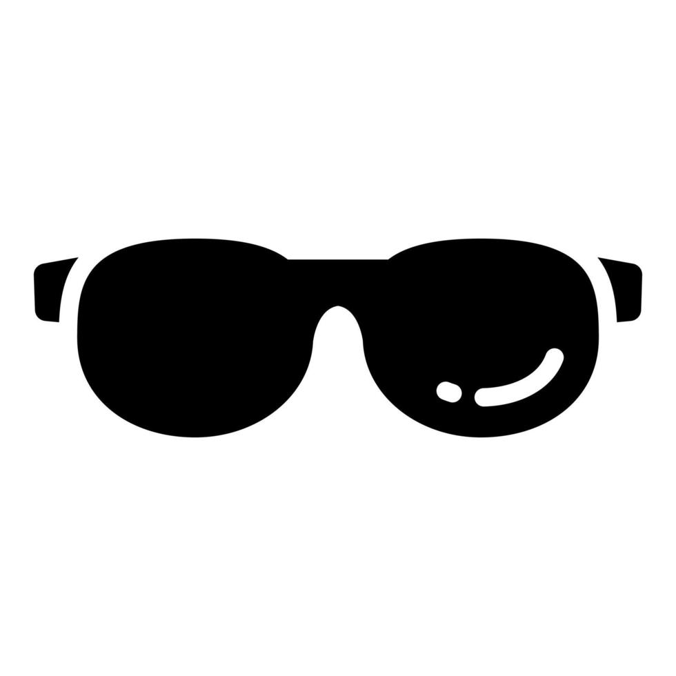 bril vector glyph pictogram, school en onderwijs icon