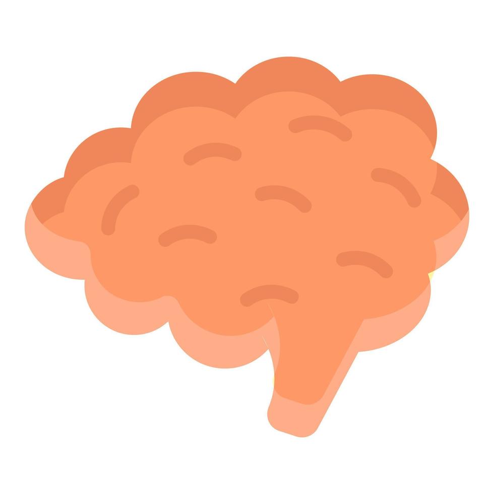 hersenen vector platte pictogram, school en onderwijs icon