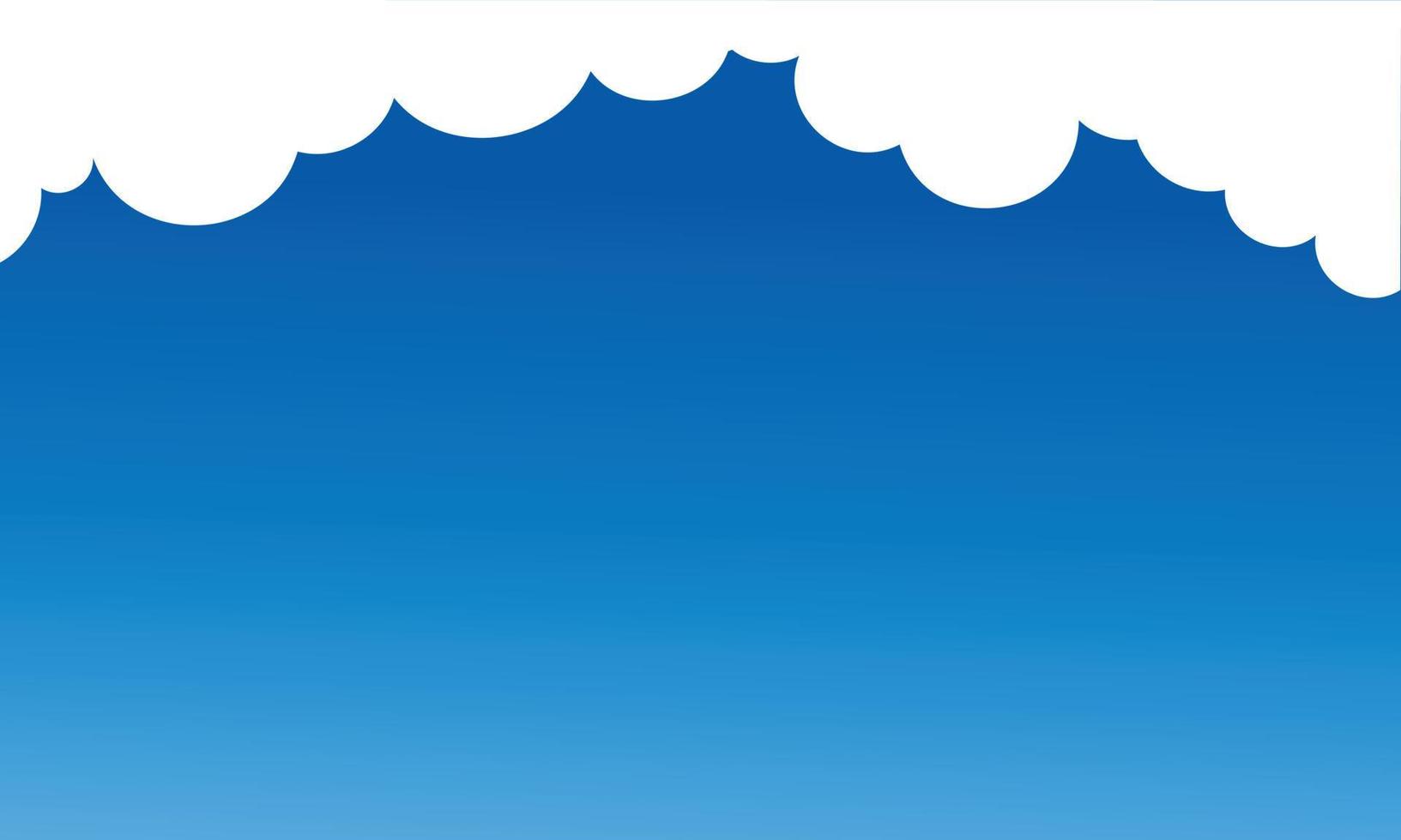 blauwe lucht en wolkenachtergrond. vector kunst illustratie