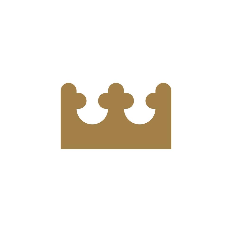 minimalistische luxe kroon logo vector sjabloonontwerp.