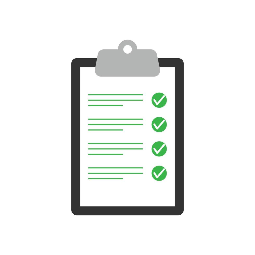 klembord met checklist icoon. te doen lijst symbool. vector illustratie
