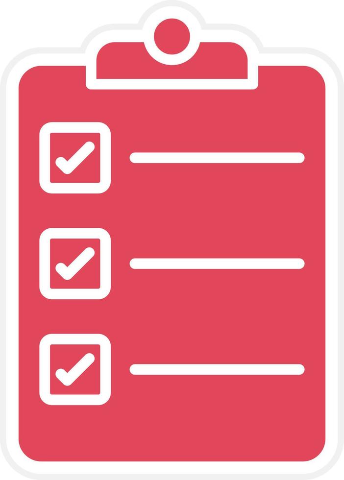 checklist pictogramstijl vector