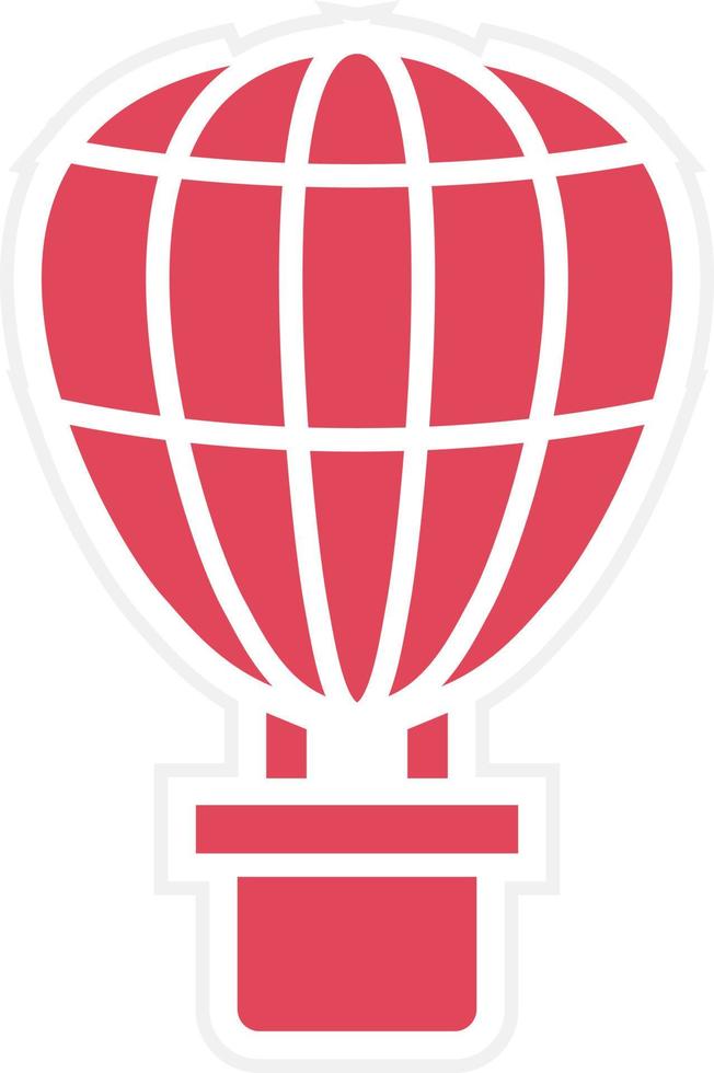 luchtballon pictogramstijl vector