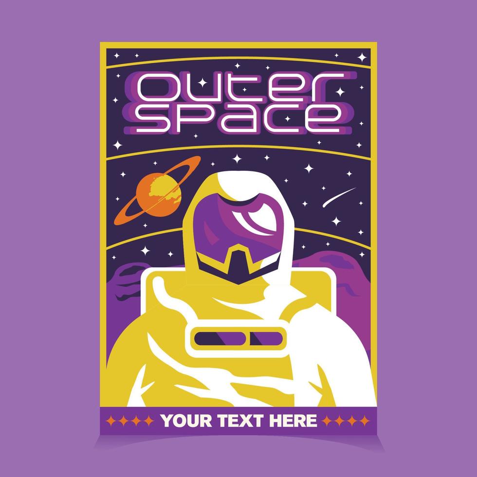 sci-fi ruimte filmposter vector