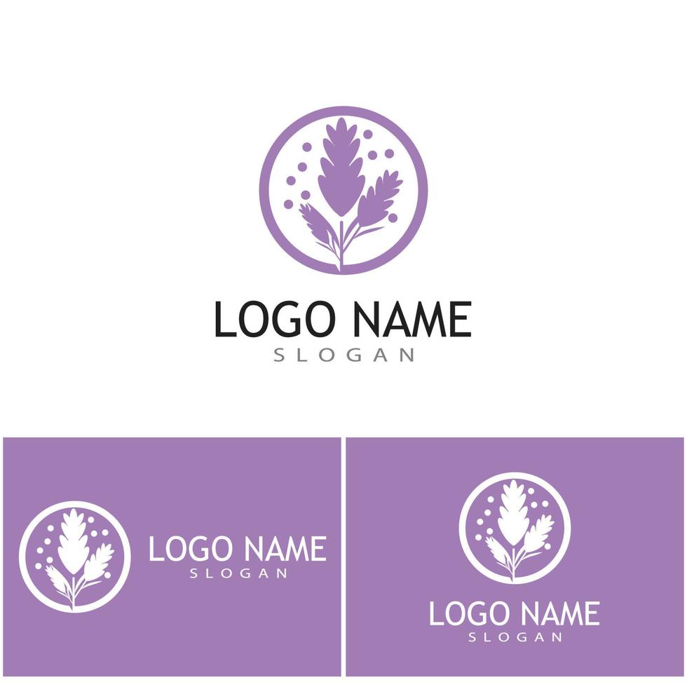 lavendel logo sjabloon vector symbool natuur