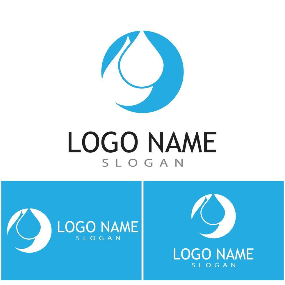 waterdruppel logo sjabloon vector illustratie ontwerp