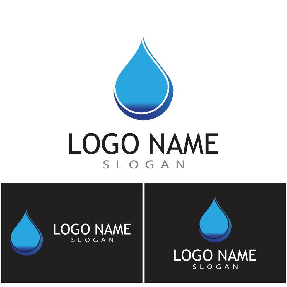 waterdruppel logo sjabloon vector illustratie ontwerp